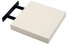 Cream Floating Square Shelf Stylish Wall Mounted Display Photos Home Decor