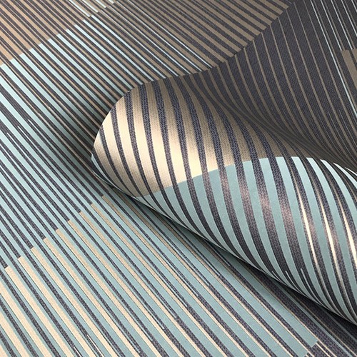 Geometric stripes teal - geometric,