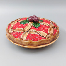 Vintage Ceramic Fruit Pie Dish