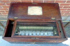 Victorian antique Nicole Freres 8 air rosewood inlaid music box Wales McCulloch