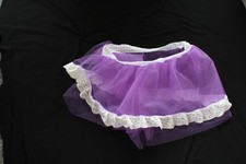 adult baby sissy crossdresser lilac net petticoat