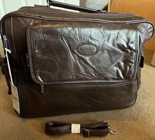 NEW Brown Leather Travel Bag /