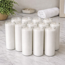 7 Day White Prayer Candles in