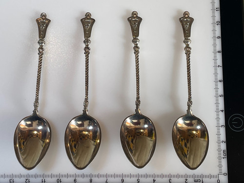 Set antique sterling - of, 4