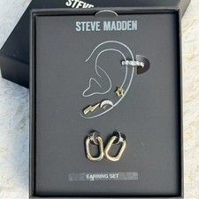 Steve Madden Earring Set Gold