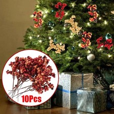 10pcs Artificial Berry Stems Christmas Berry Picks Decor Berries Branches
