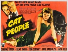 Vintage Old Movie Poster Cat People 1942 Art Print A4 A3 A2 A1