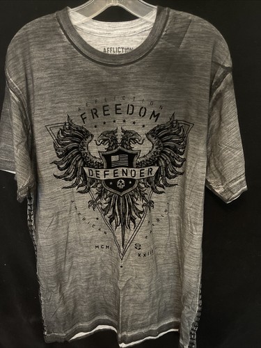 Affliction tee shirt mens 2xl - tee,