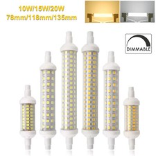 Dimmable R7s Led Bulb 15w 220v White Light Corn 6000k Warm 20w 78mm/118mm/135mm