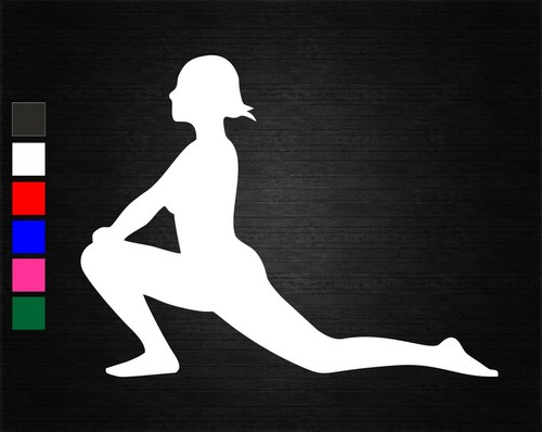Yoga position vinyl decal - #4,