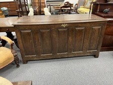 Georgian Solid Oak Chest Trunk Coffer Very Large (Length 170 cm)