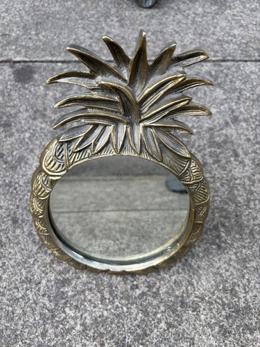 Pineapple mirror gold brass - mirror,