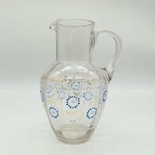Antique Clear Glass Jug Hand