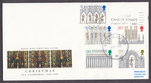 1989 christmas set on fdc - 1989, of