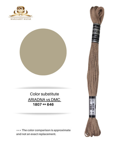 Taupe brown embroidery - taupe, floss