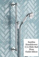 Calypso Santhia Traditional Style Shower Riser Rail Hose Outlet Elbow Chrome