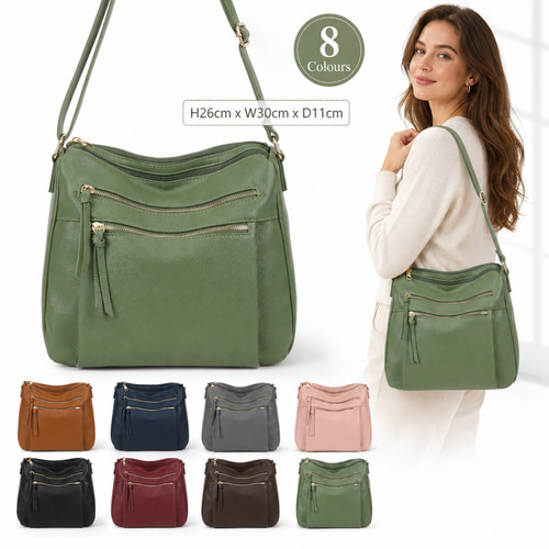 Ladies multi zip - multi,
