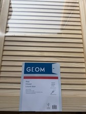 geom pine closed louvre door