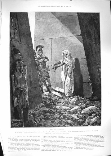 Original old antique print - old,