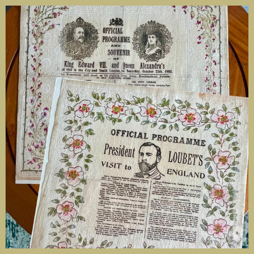 Antique silk souvenir - antique,