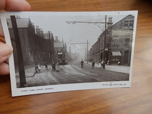Postcard upper town street - upper,