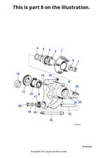 Jaguar Genuine Hub Carrier