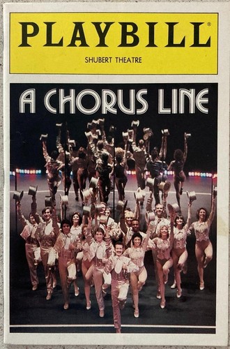 Signed playbill chorus line - signed, a