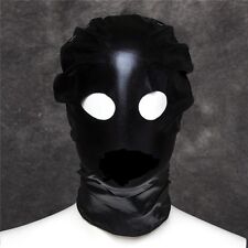 Dungeon Wheel Slave Eyes Open Head Hood Mask Blindfold, Night Party Fancy Dress