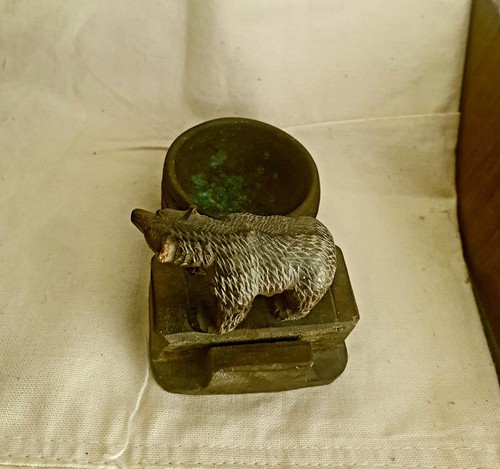Antique black forest carved - black,