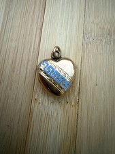 Victorian Solid 9ct Enamel Locket