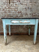 Farmhouse Kitchen Table, Beautiful Patina, Enamel Top