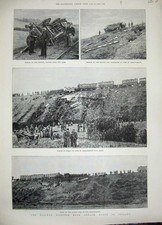 Old antique print 1889 - print,