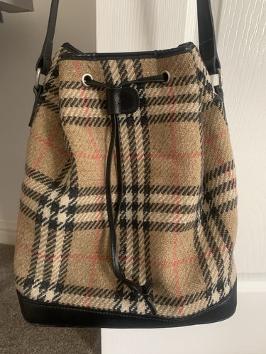 Vintage burberry wool bucket - vintage,