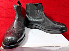 Samuel Windsor Men's Handmade Black Brogue Boots Size 11