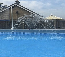 Intex Style Pool Waterfall Fun