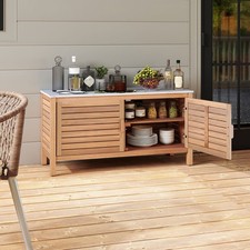 Wooden deck sideboard patio - wooden,