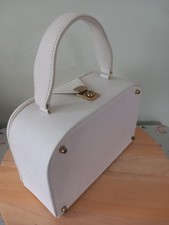 Vintage 1950's Cream Vinyl