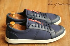 Prada Blue Leather Canvas