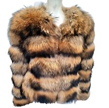 Real Fox Fur Lady's Coat Sz M/L 10 12 14 VGC 
