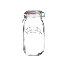 3 Litre Glass round Clip Top Jar
