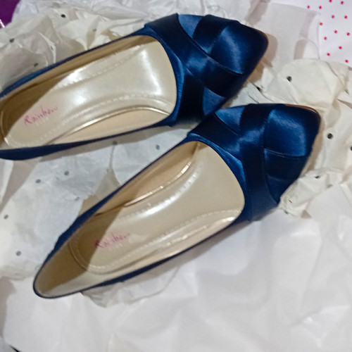 Rainbow women blue satin - rainbow,