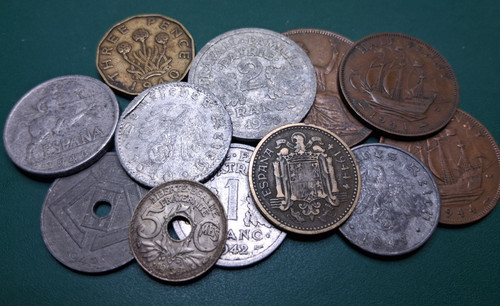 World war european coin - war,
