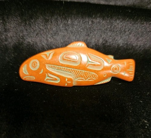 Rare haida handcarved salmon - rare,