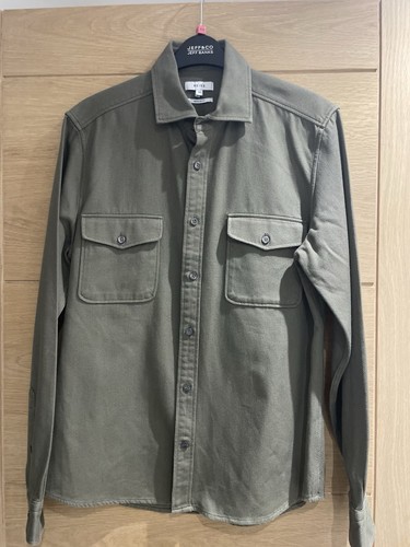 Reiss mens green solid regular - green,