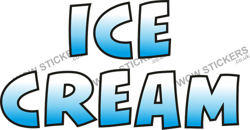 Ice cream van sticker - ice,