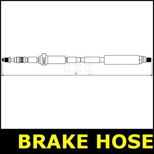 Brake hose front - hose, ford