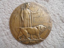 WW1 PLAQUE GEORGE HENRY GILBERT DEAD MANS PENNY
