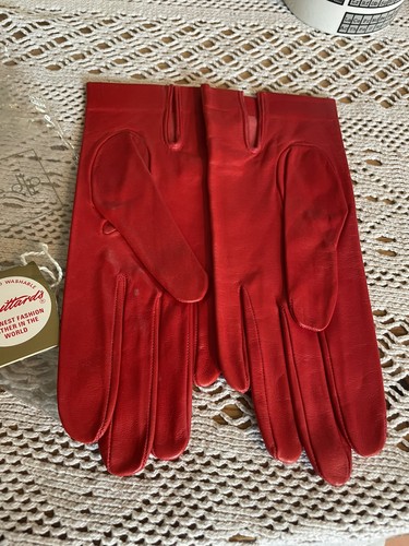 Jonelle red leather unlined - red,