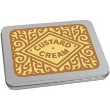'Custard Cream' Metal Hinged
