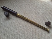 Vintage WW2 3 Draw 4 Piece Brass & Leather 25x B C & Co. Ltd Large Telescope